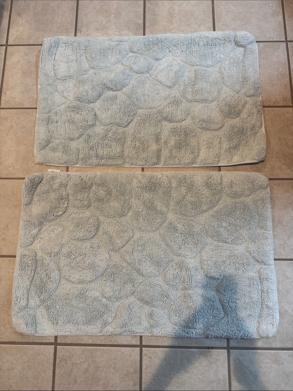Koolaburra by Ugg Plush Bath Rugs Set of 2 - Light Blue